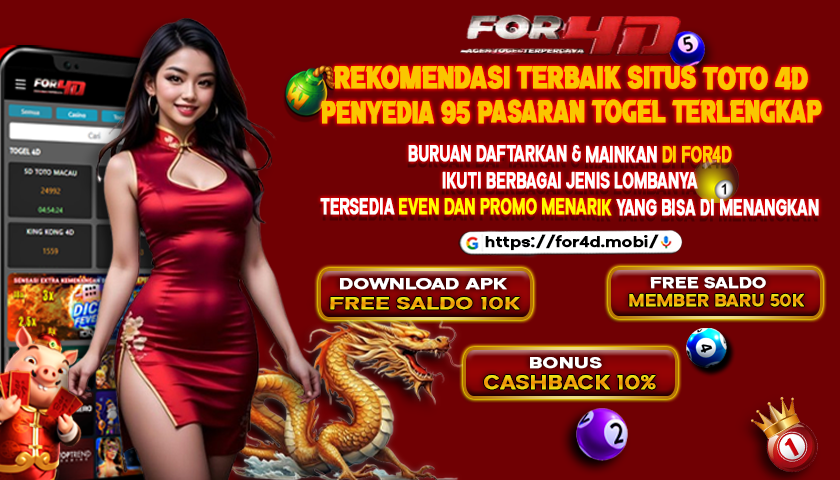 FOR4D Rekomendasi Terbaik Situs Toto 4D Penyedia 95 Pasaran Togel Terlengkap