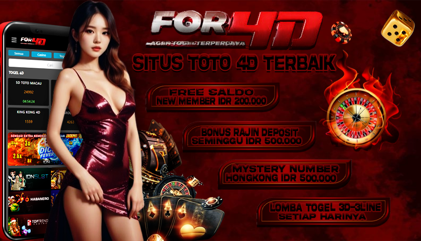 FOR4D Situs Toto 4D Terbaik Penyedia Hadiah Kemenangan Fantastis 4D-10Jt Minimal Betting 100 Perak