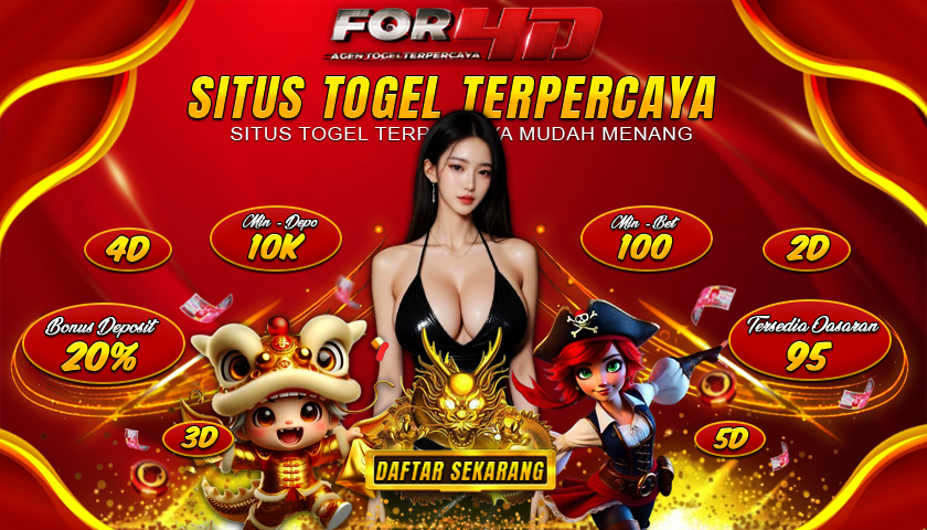 FOR4D Bandar Togel Serta Situs Toto 4D Resmi Terpercaya