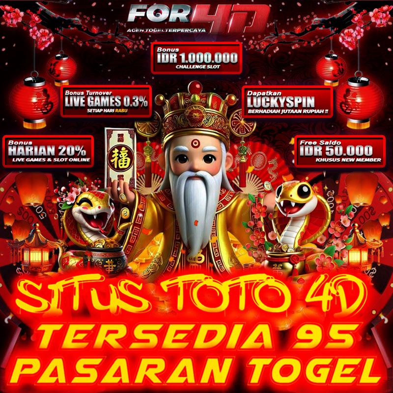 FOR4D Dengan 95 Pasaran Togel 4D Terlengkap Di Indonesia