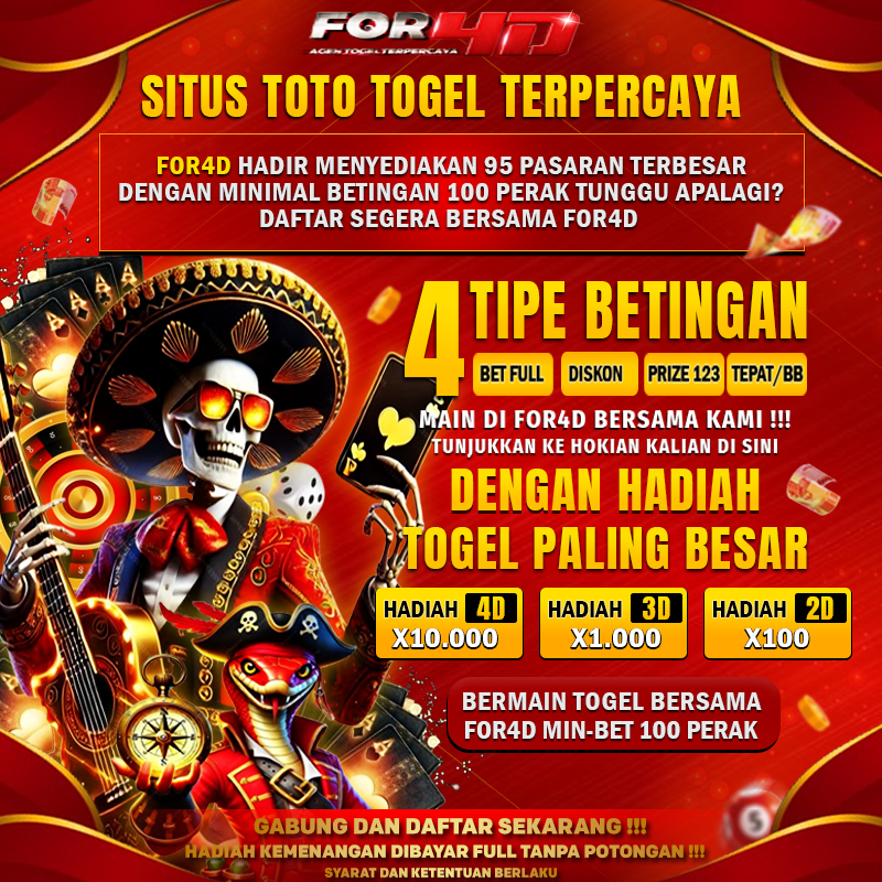 Betting Togel 100 Perak Terbaik Hanya Bersama For4D!!!