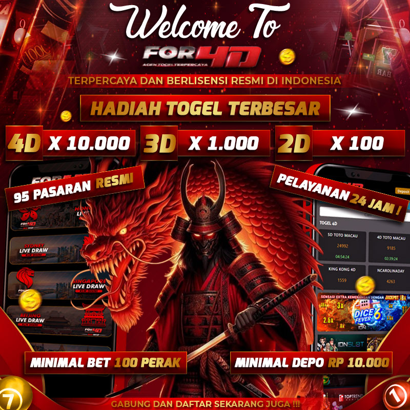 For4D: Situs Toto 4D Terpercaya dengan Hadiah Fantastis hingga 10 Juta Rupiah!